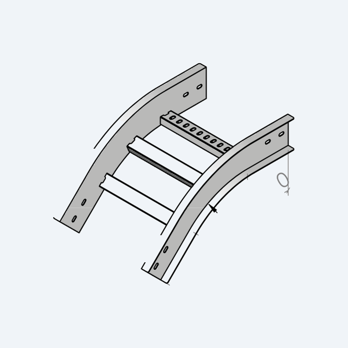 ACD 45 degree outside riser