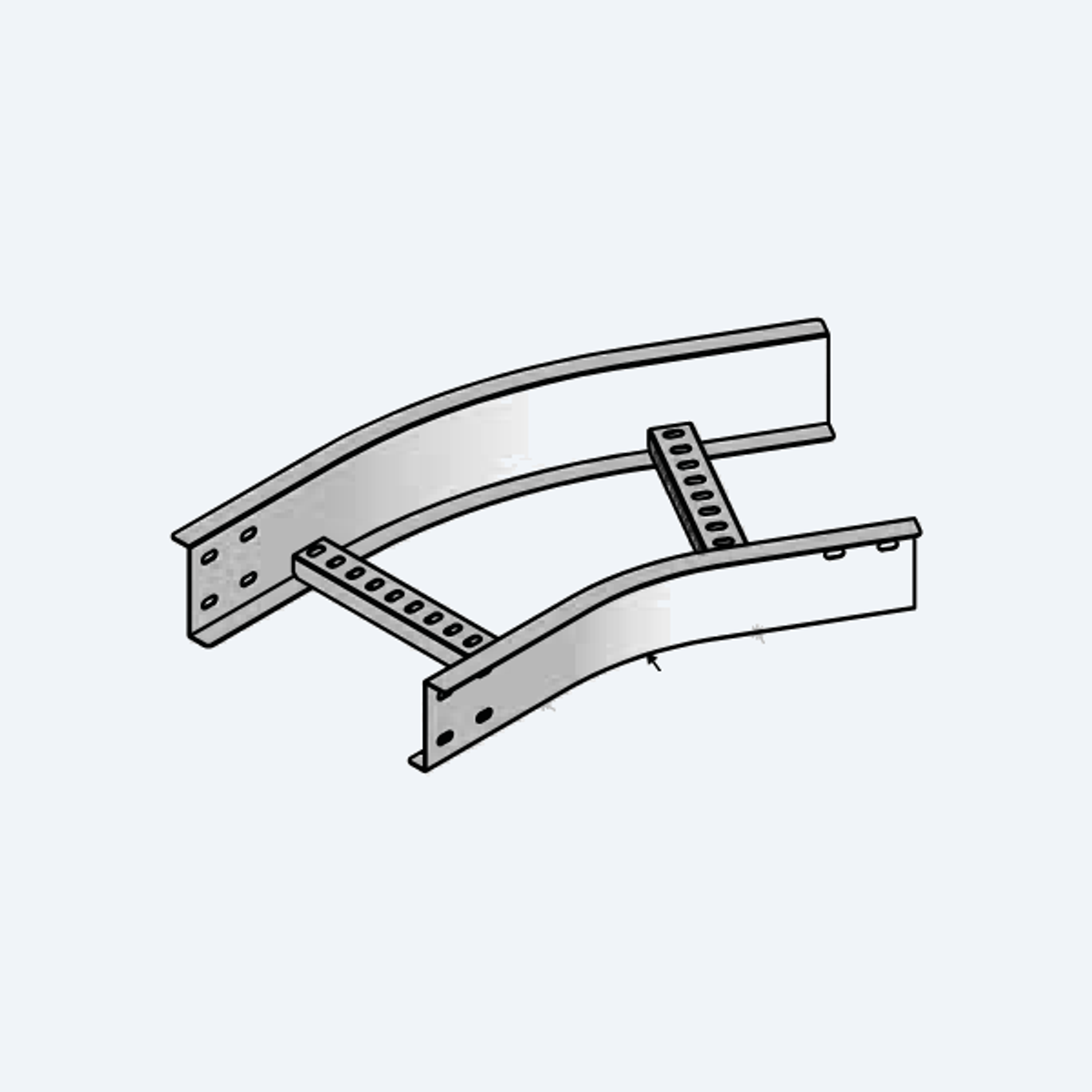 AZL 30 degree horizontal elbow