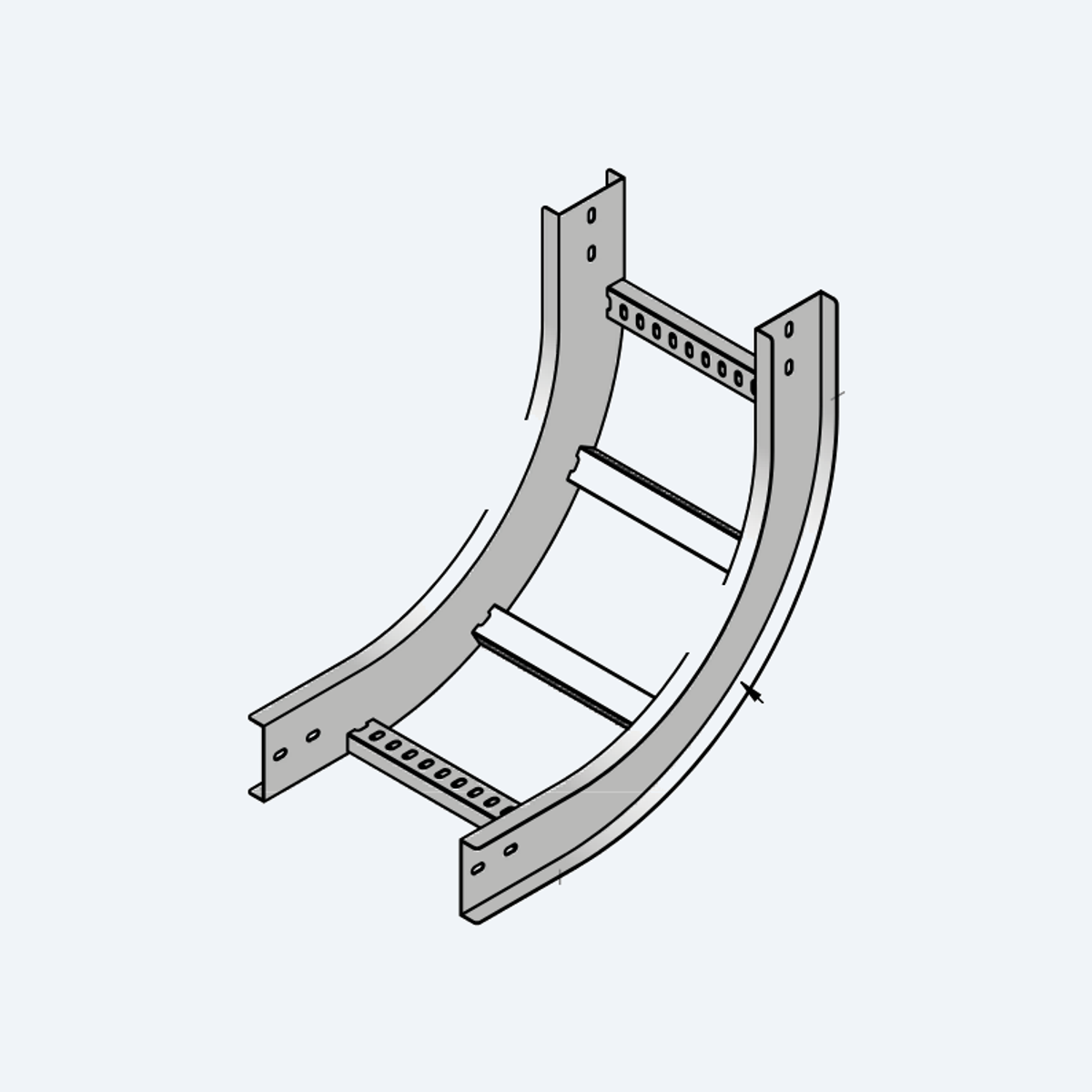 ACD 90 degree inside riser