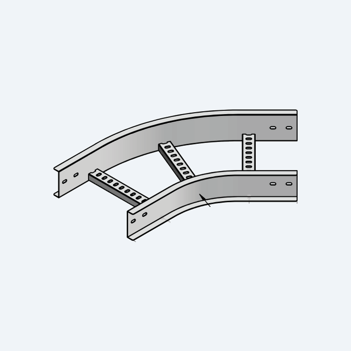 ACD 45 degree horizontal elbow