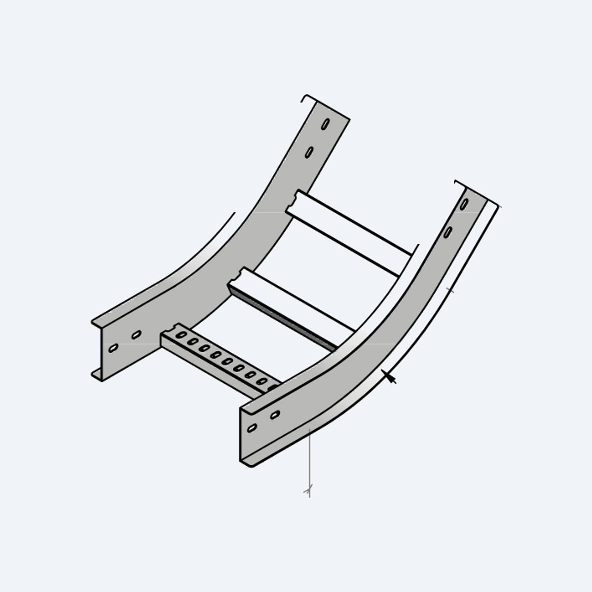 ACD 45 degree inside riser