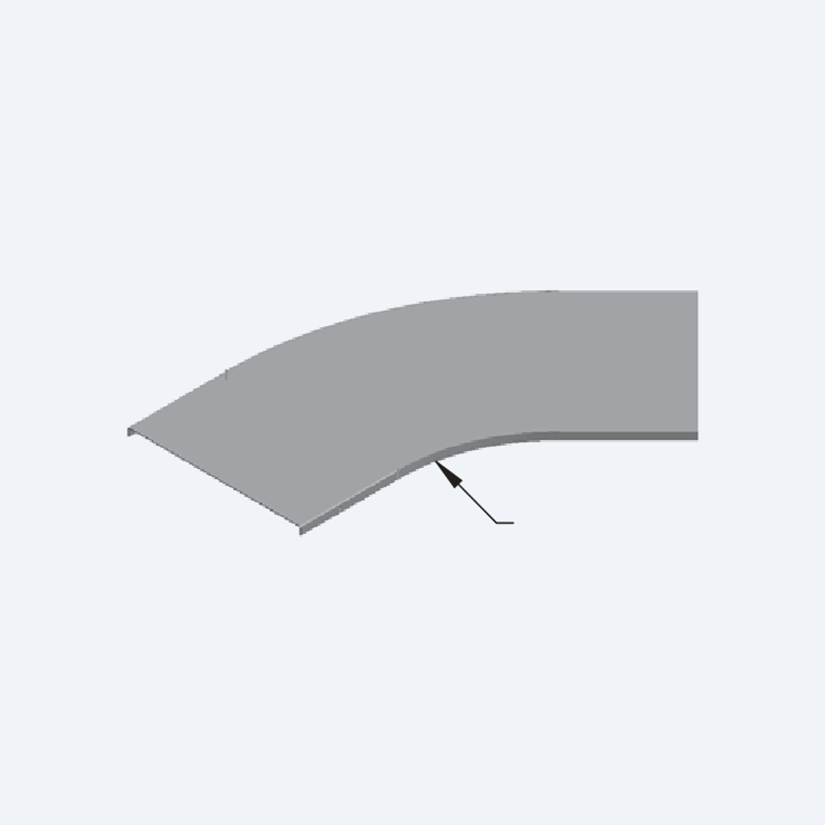 AML 45 degree horizontal elbow cover