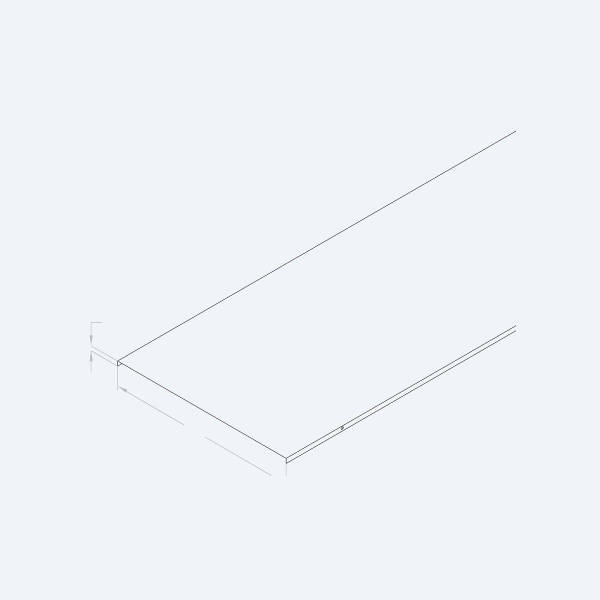 ALT straight tray cover