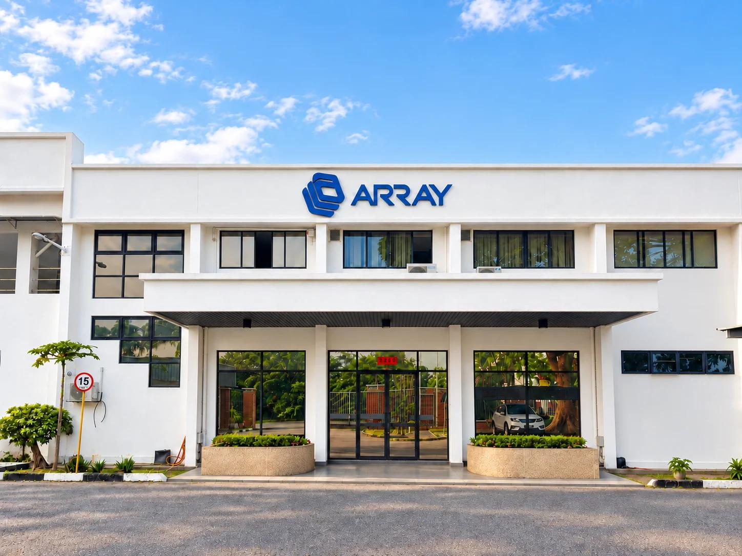 Array Metal factory facade