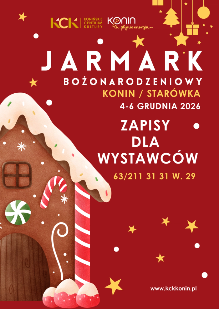 Zapisy wystawców na Jarmark Bożonarodzeniowy w Koninie