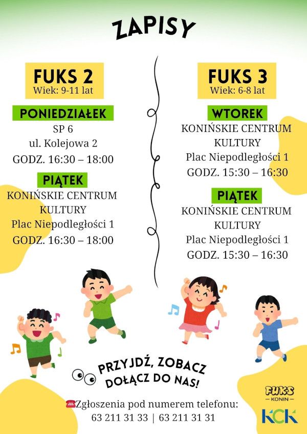 Nabór do zespołu tańca FUKS Konin