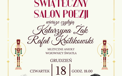 Katarzyna Żak i Rafał Królikowski w świątecznym Salonie Poezji