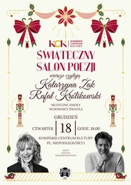 Katarzyna Żak i Rafał Królikowski w świątecznym Salonie Poezji