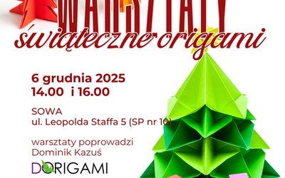 Świąteczne origami. Zapraszamy na warsztaty rodzinne