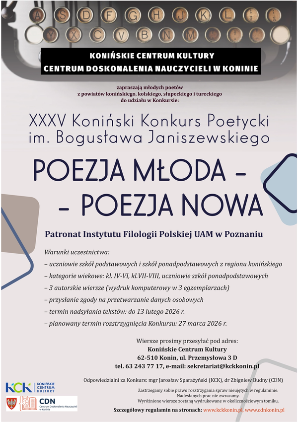 Młody Poeto! Młoda Poetko!