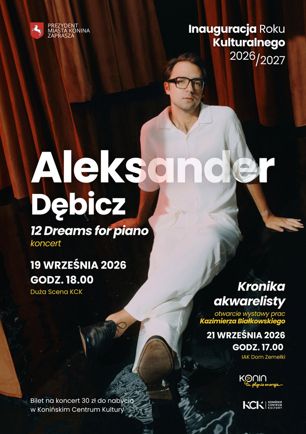 Koncert fortepianowy Dębicza i wystawa prac Białkowskiego. Inauguracja Roku Kulturalnego 2026/27