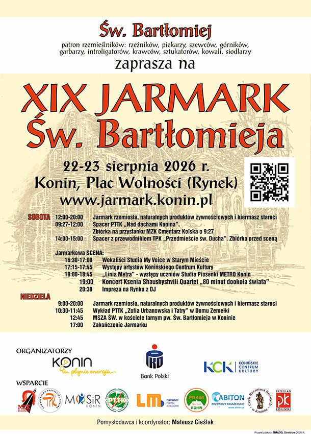 Koncerty, spacery i rzemieślnicy dla Świętego Bartłomieja