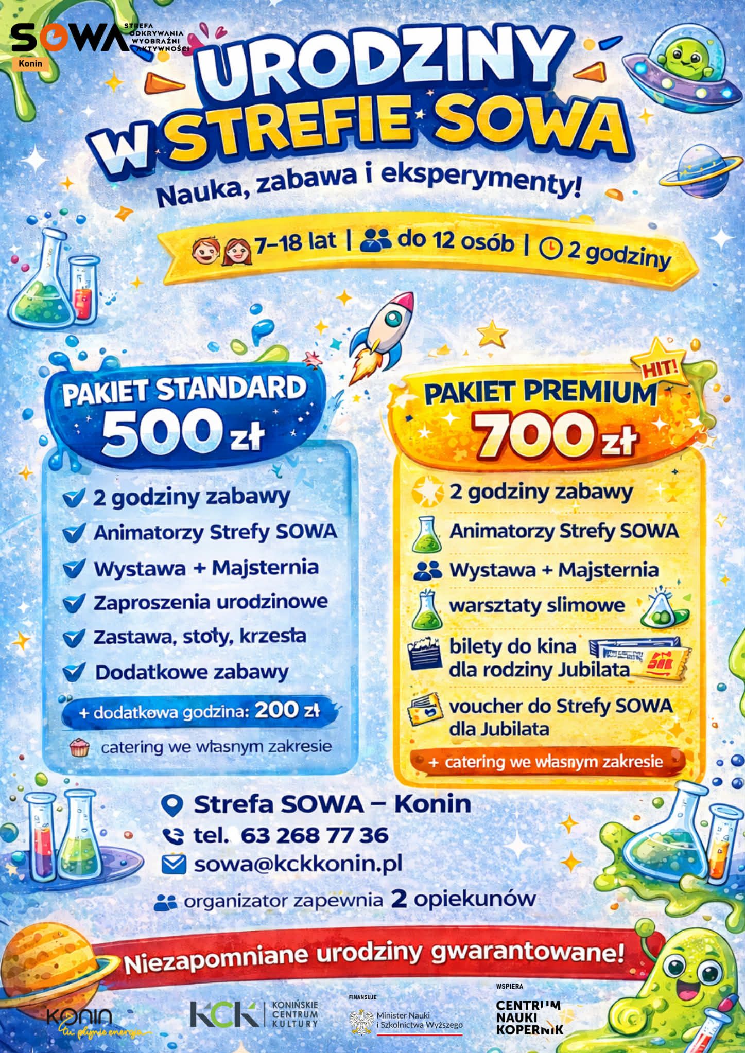 Urodziny dziecka w Strefie SOWA