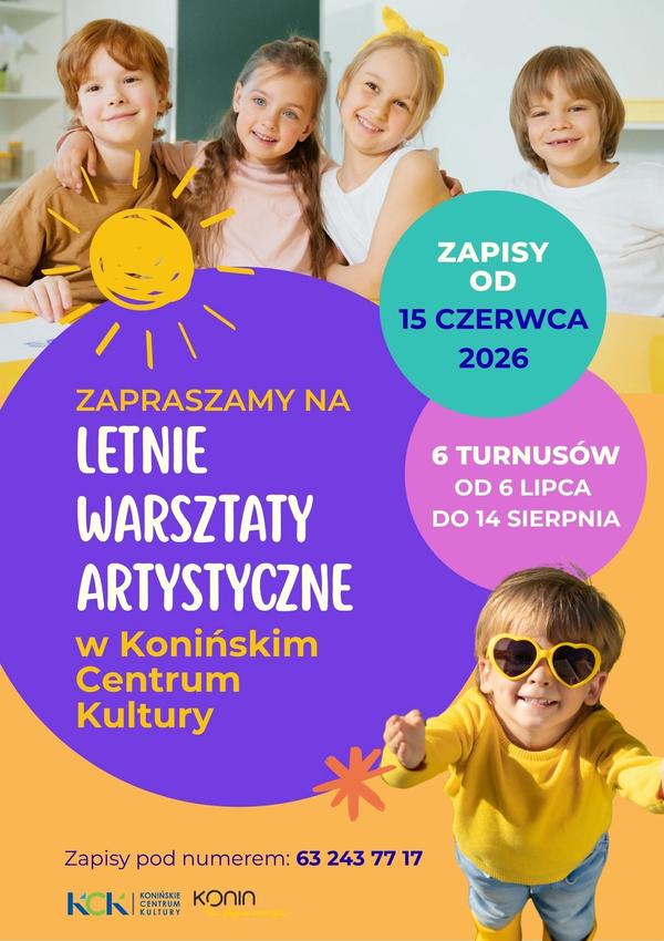 Letnie warsztaty artystyczne w KCK. Ruszają zapisy!