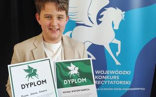 Michał Rabiega ujął jury konkursu recytatorskiego