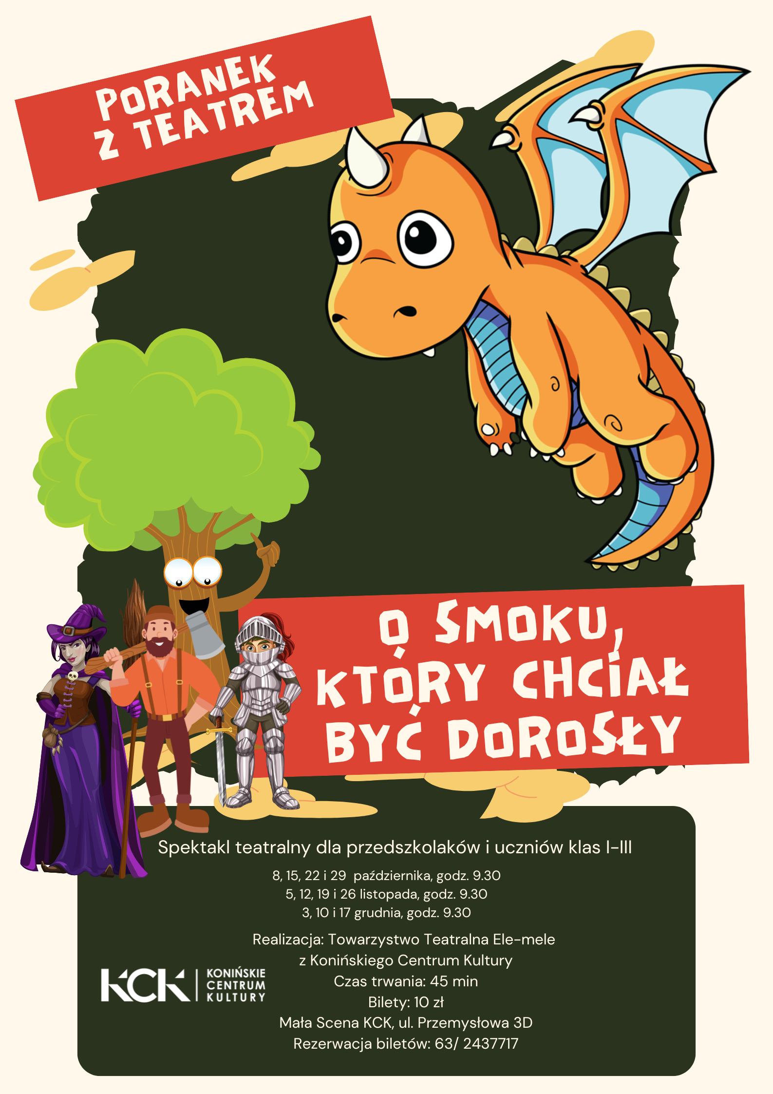 Bajka teatralna "O smoku, który chciał być dorosły"