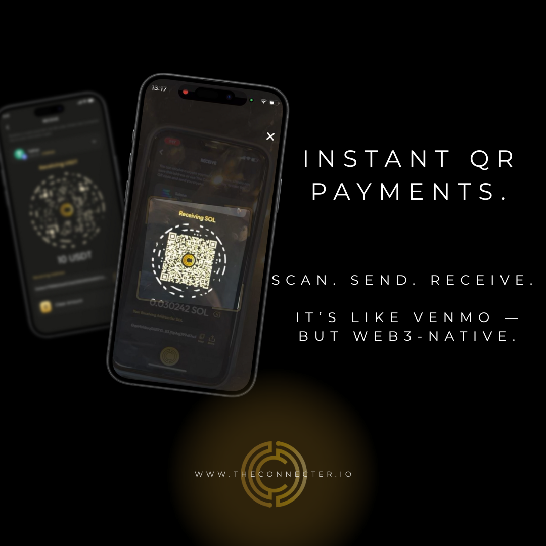 📲The Connecter Is Making Crypto as Easy as Venmo — Instant QR Payments in Web3