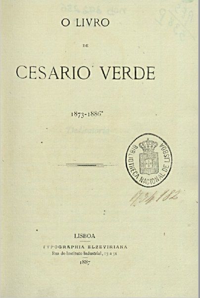 O livro de Cesário Verde