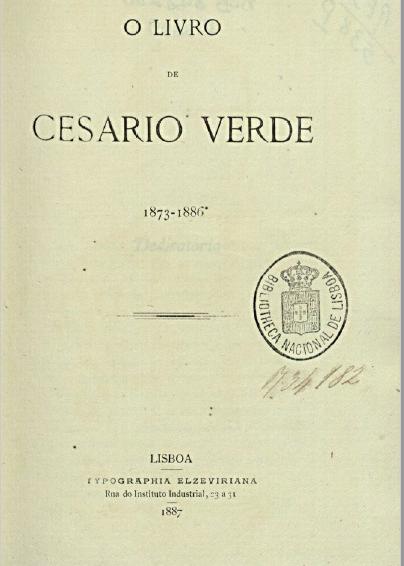 O livro de Cesário Verde