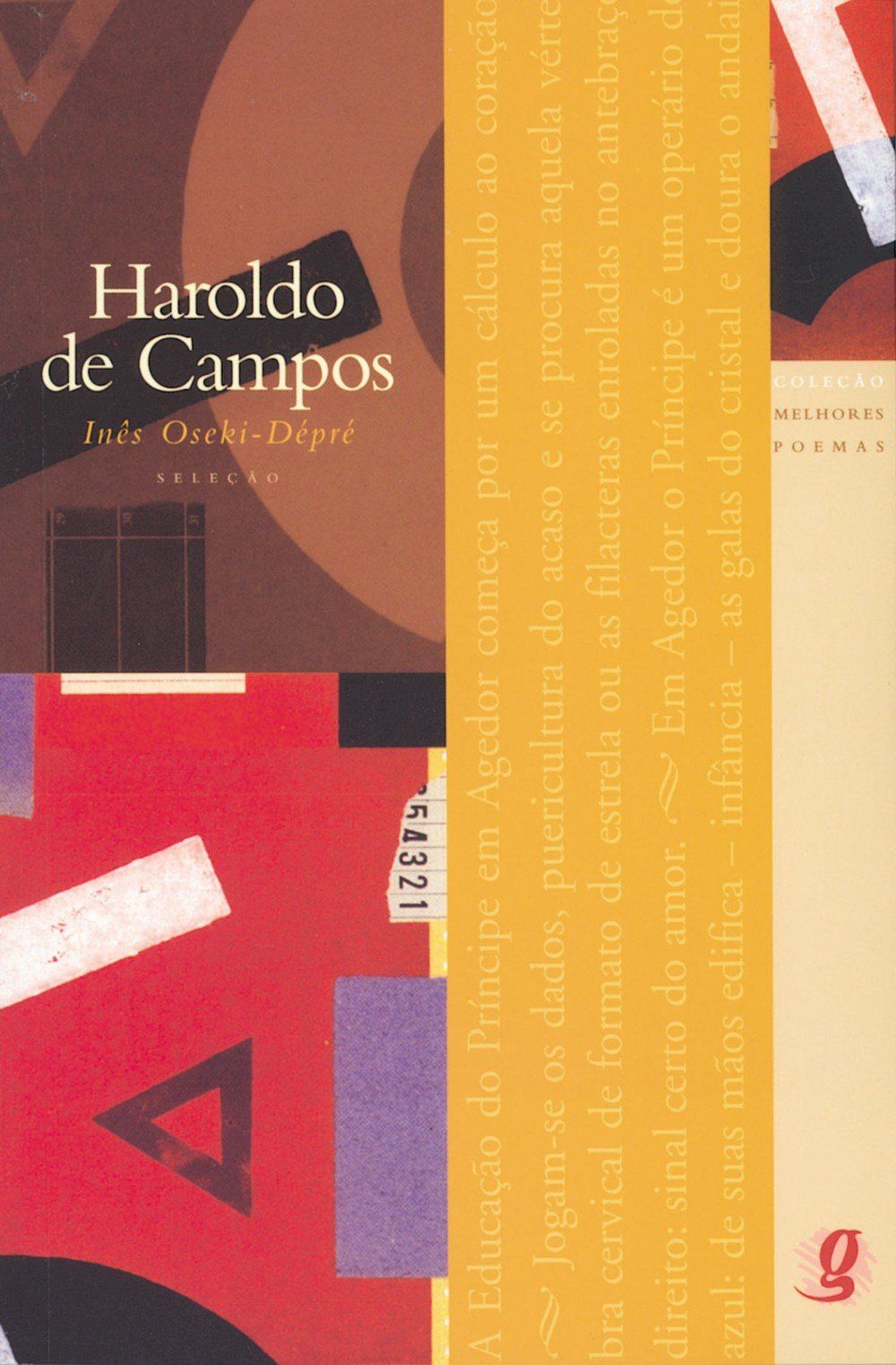 Melhores poemas haroldo de campos: seleção e prefácio: inês oseki-dépré