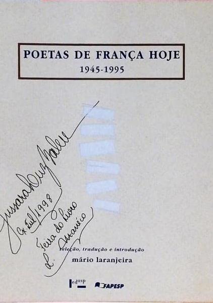 Poetas de franca hoje (1945-1995)