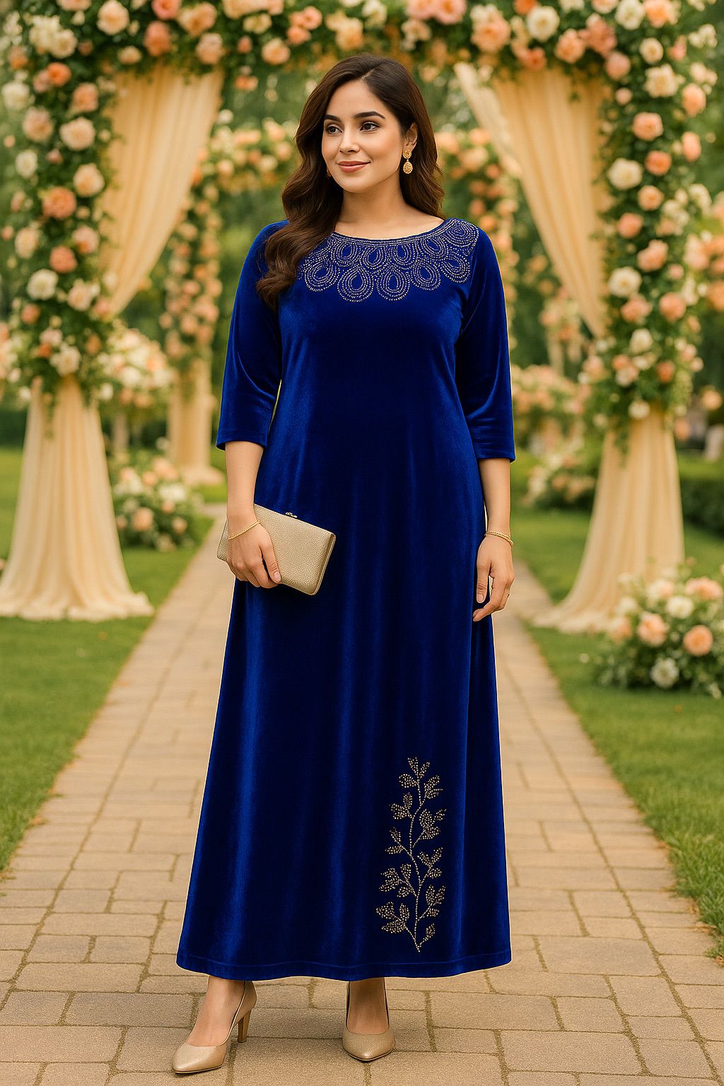 royal blue dress