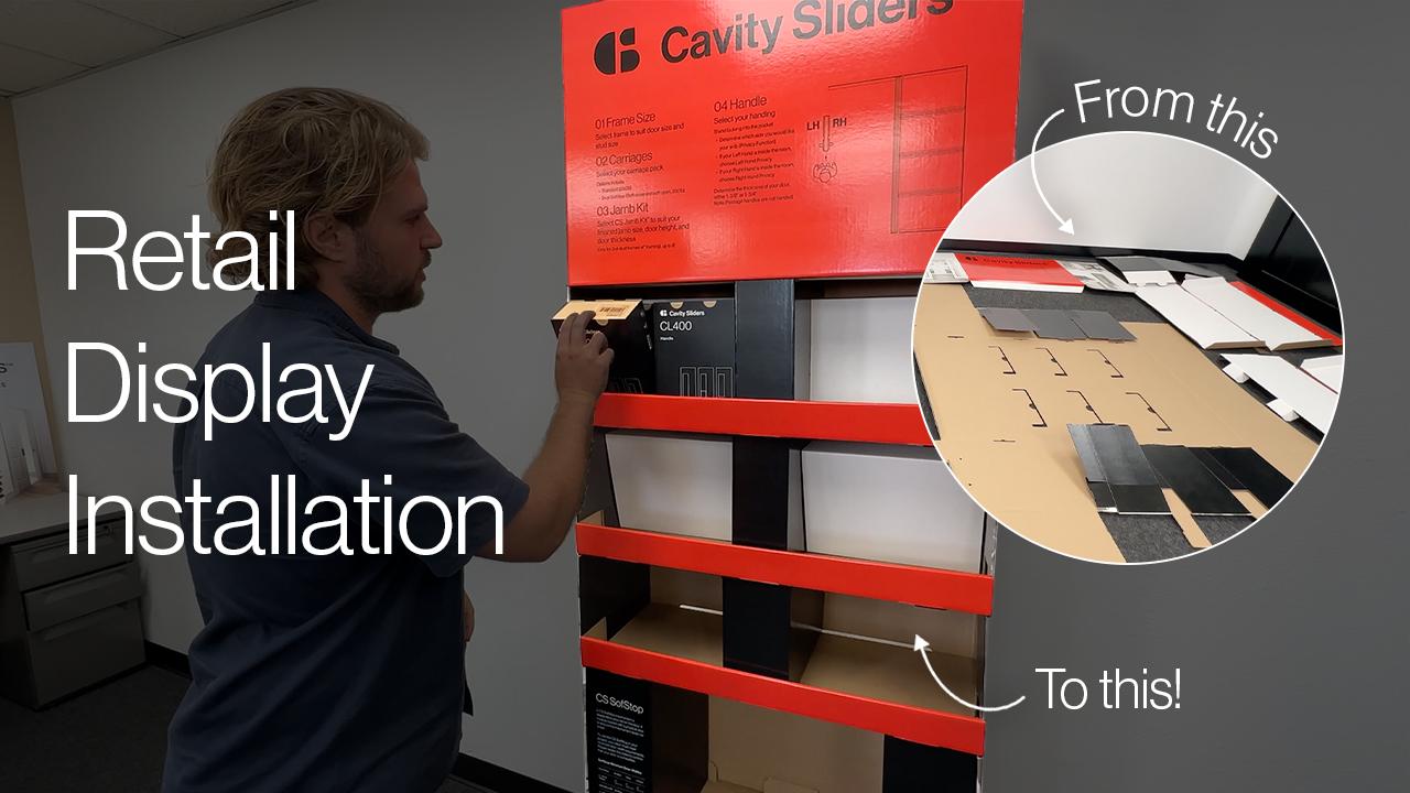 CS Cavity Sliders Retail Display Installation Instructions Video CS Cavity Sliders Retail Display Installation Instructions Video