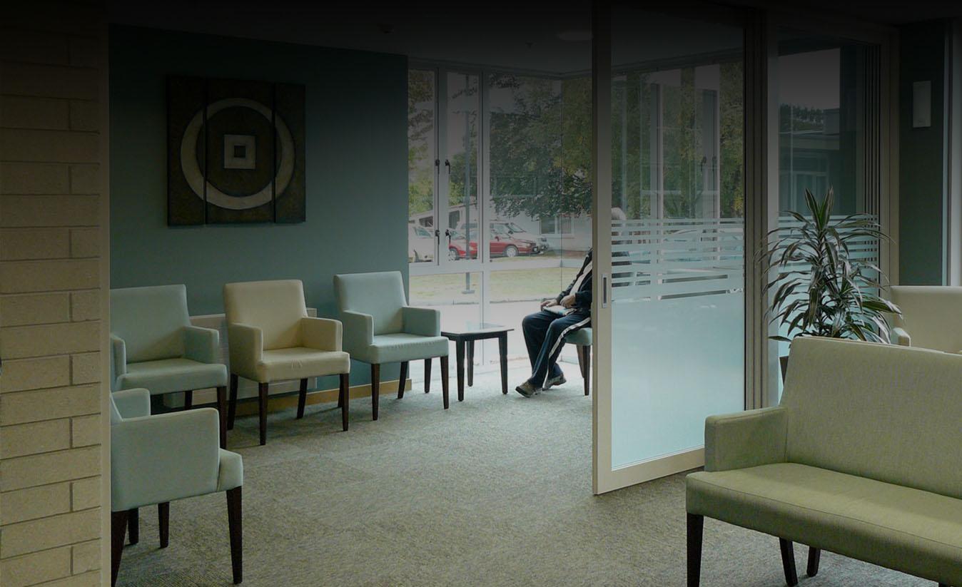 CS Cavity Sliders within hospital waiting area CS Cavity Sliders within hospital waiting area