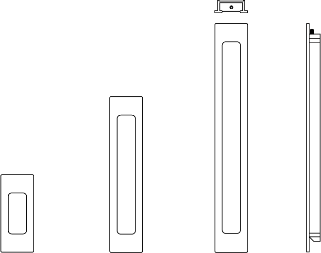 Halliday Baillie Flush Pull Spec Drawing