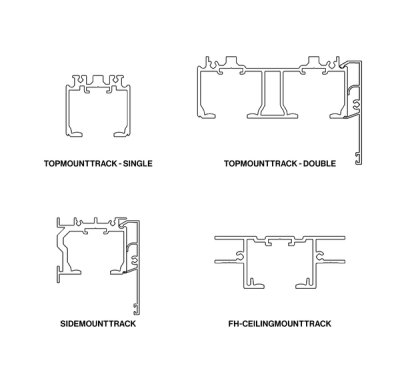 Sliding Sign Track Insert CS Track Kits | CS Cavity Sliders USA