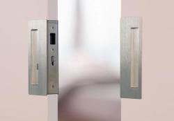 Pair of Bi-Parting CL400 Magnetic Handles in Satin Chrome