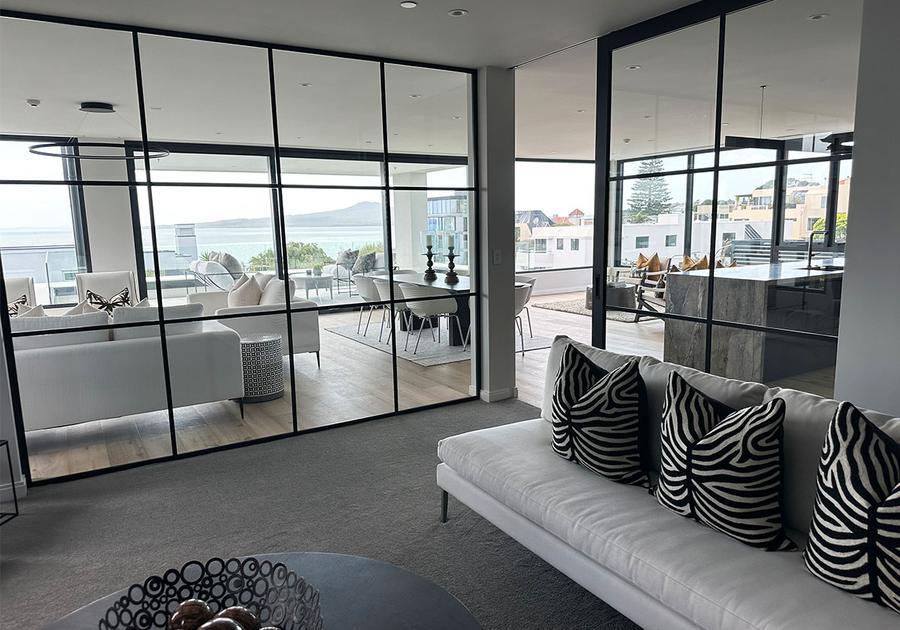 St Heliers NewYorker Doors in Living Room St Heliers NewYorker Doors in Living Room
