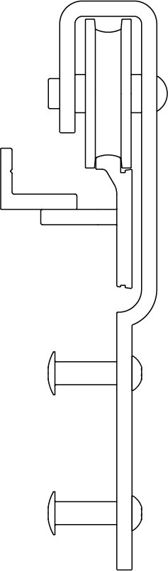 Barn Door Track Specification Drawing