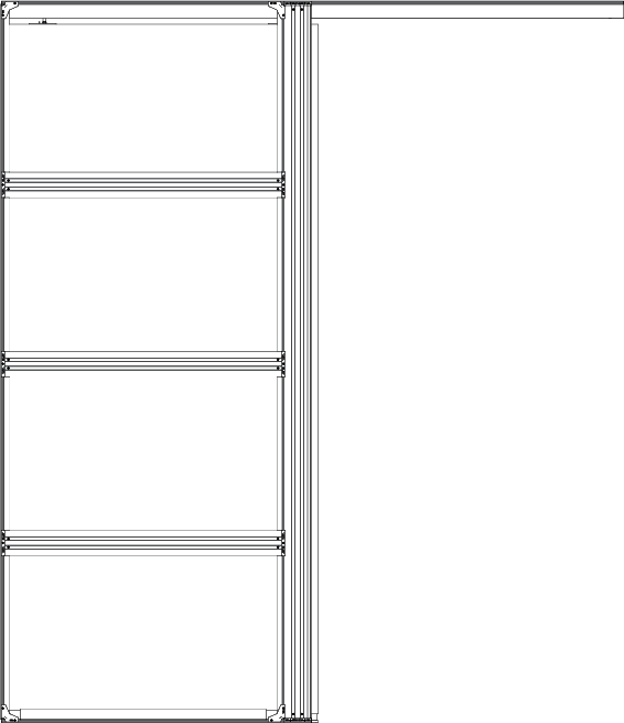 CS Ultimate Cavity Slider Pocket Frame Specification Drawing