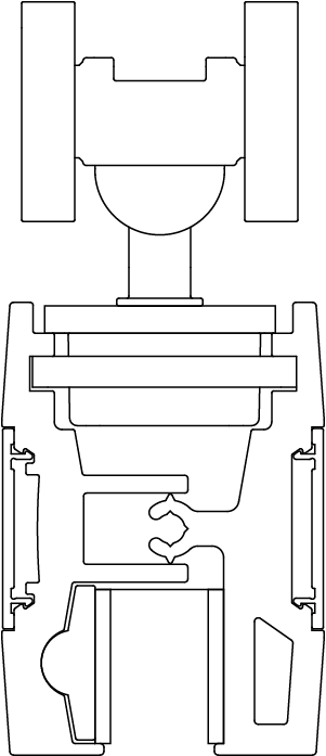 Frameless Glass Clamp Specification Drawing