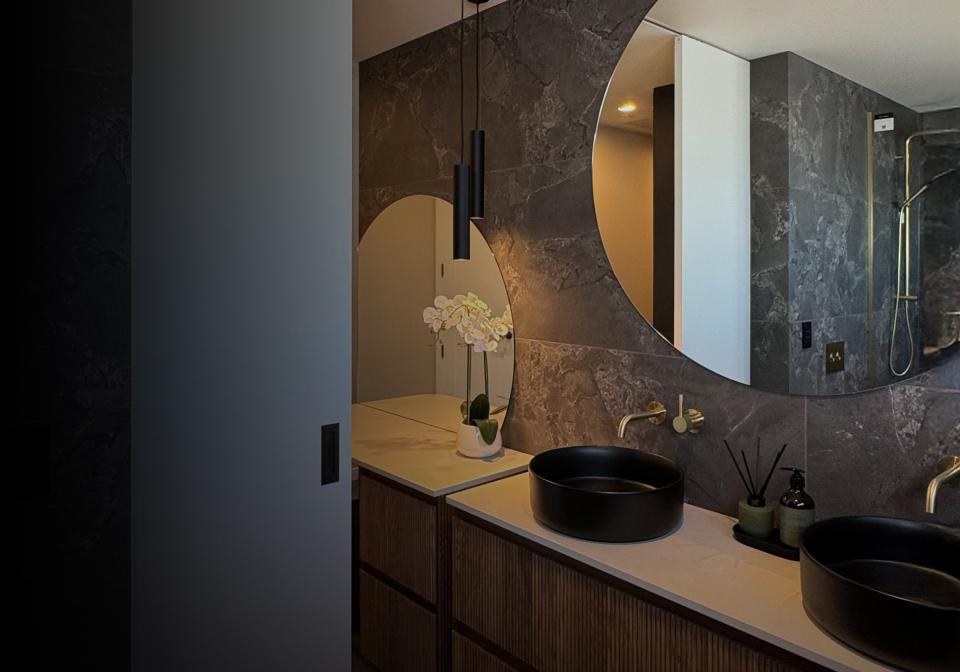 CS Cavity Slider Pocket Frame within Bathroom