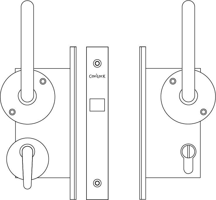 CL100 ADA Lever Specification Drawing