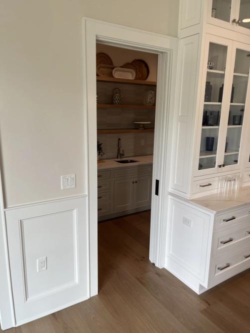 CS Pocket Door Frame in Kitchen CS Pocket Door Frame in Kitchen
