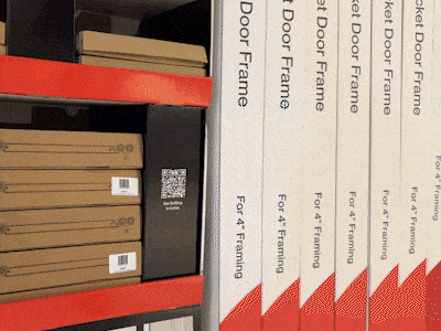 Customer interacting with CS retail display Customer interacting with CS retail display