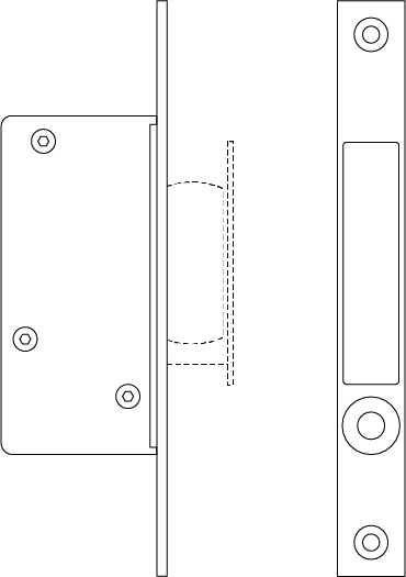 HB680 Pocket Door Edge Pull