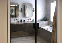 CS Bi-parting glass Cavity Sliders with SofStop used in Bathroom CS Bi-parting glass Cavity Sliders with SofStop used in Bathroom