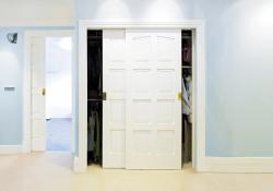 TopMountTrack Double installed in Closet TopMountTrack Double installed in Closet