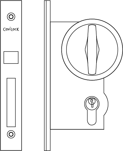 CL100 FlushTurn Specification Drawing