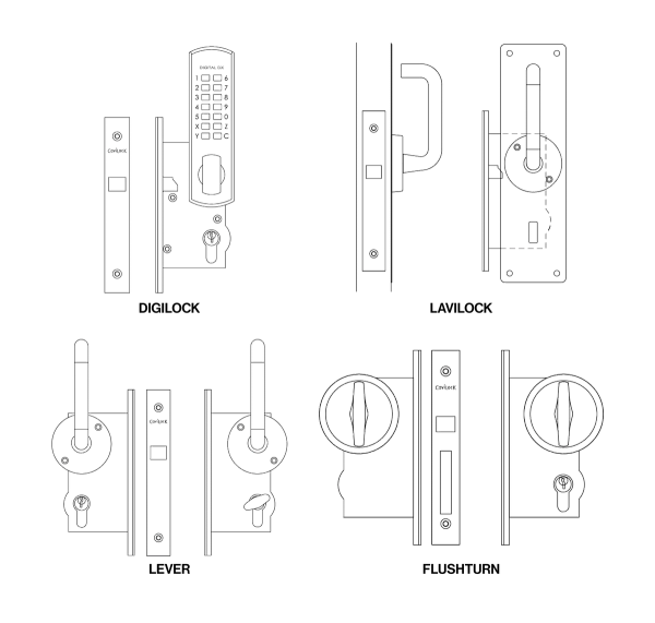 CL100 Range Sliding Door Hardware | CS Cavity Sliders NZ