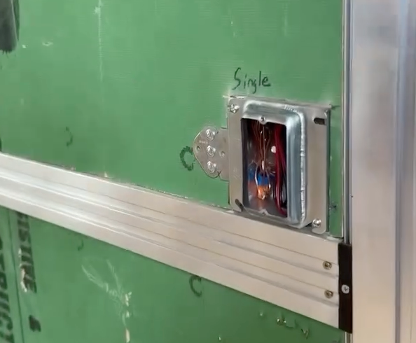 Light Switch on Plywood Light Switch on Plywood