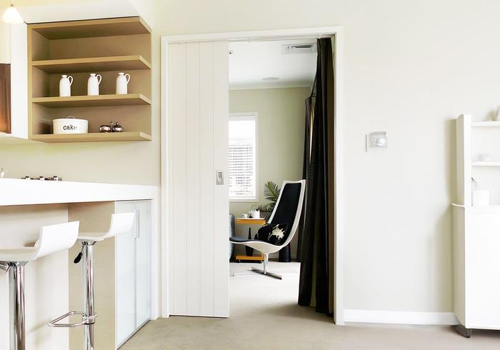 Interior Sliding Door in Home Corridor