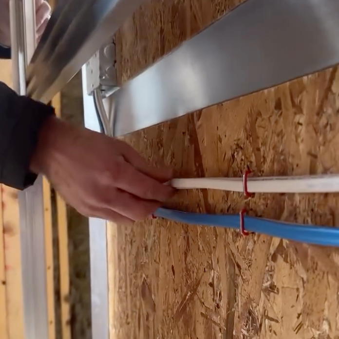 Electrical Wiring on a Pocket Door Frame Electrical Wiring on a Pocket Door Frame