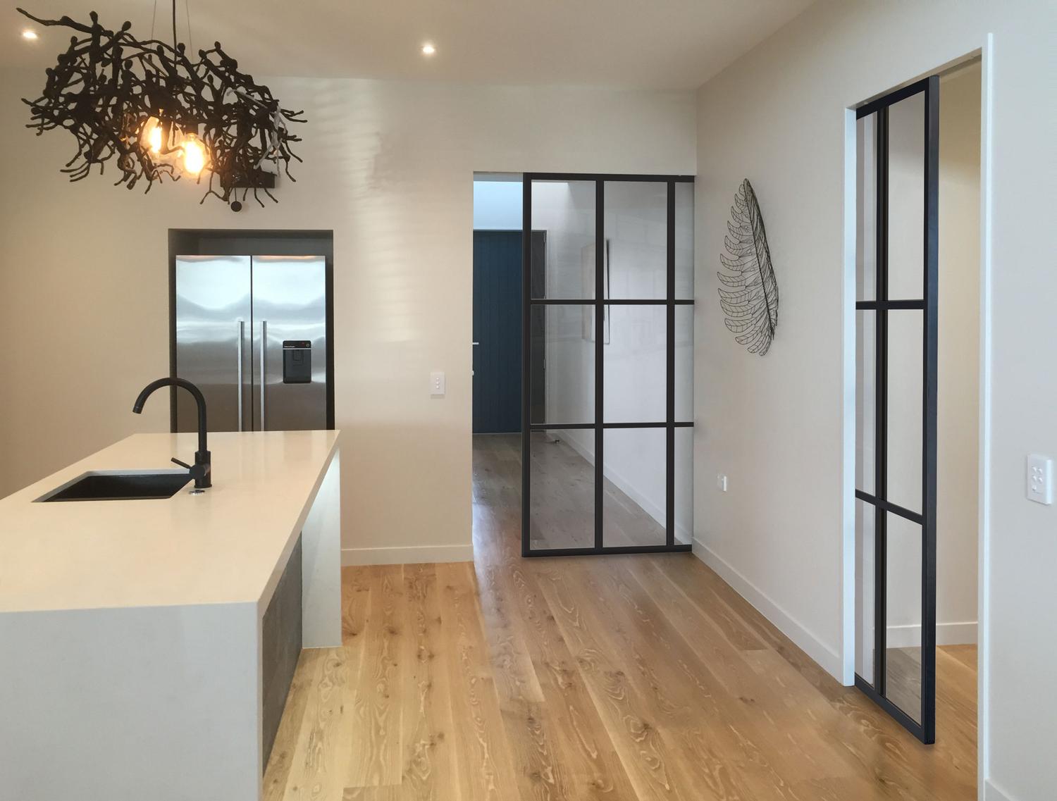 Loft Door in Modern Kitchen