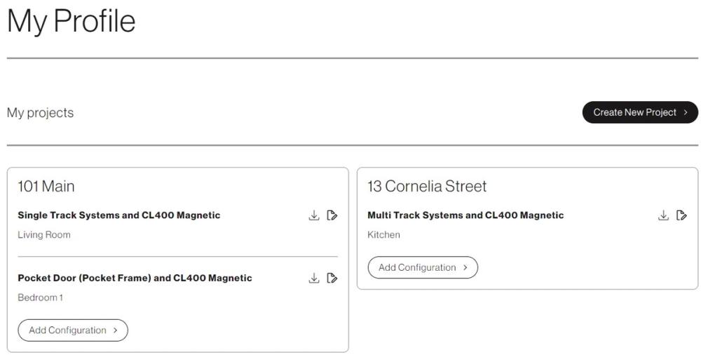 Saved Projects Saved Projects