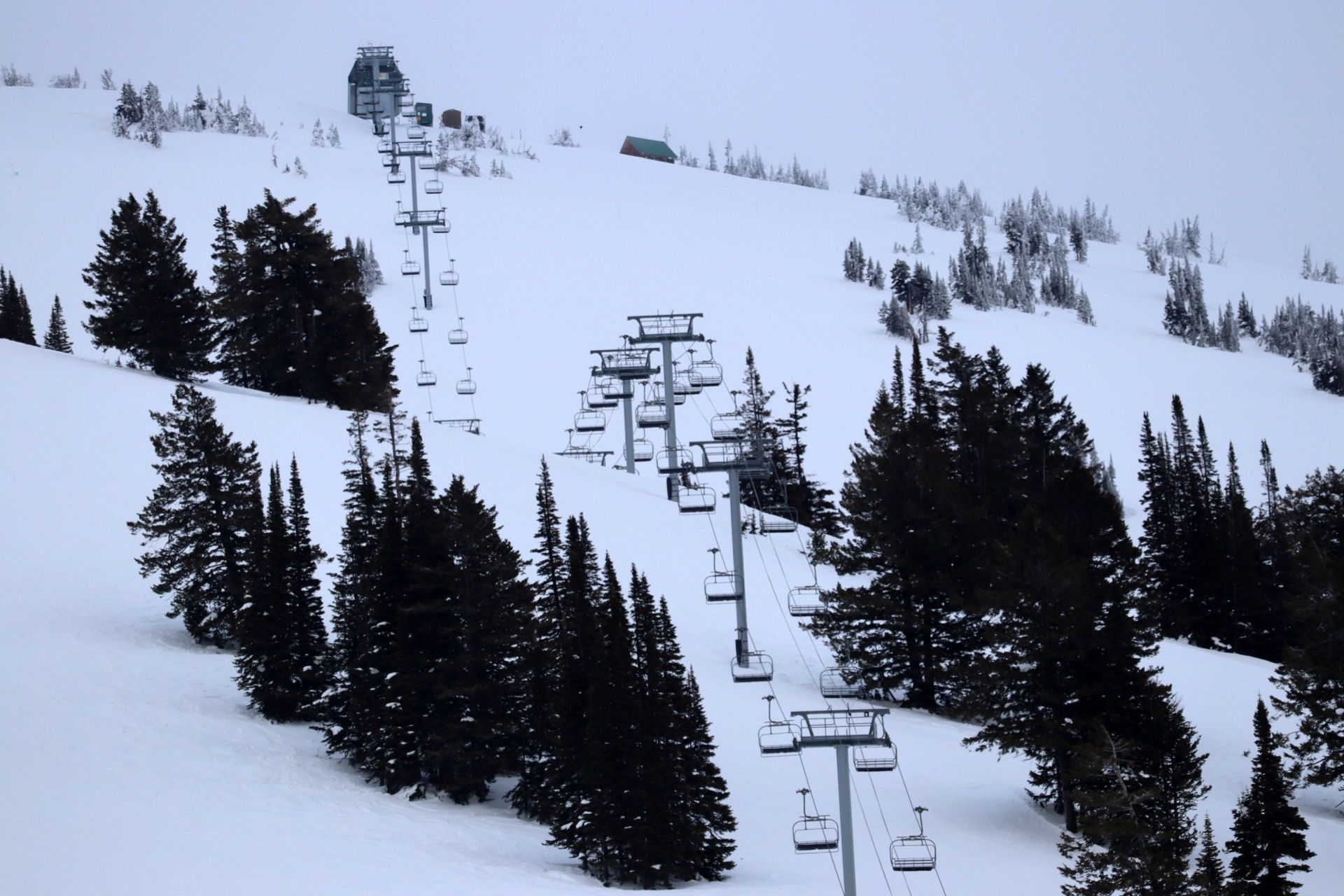 Dreamcatcher area at Grand Targhee in March